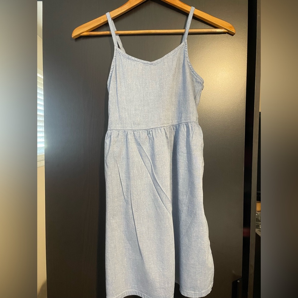 Old Navy - Girl’s Chambray Spaghetti Strap Dress